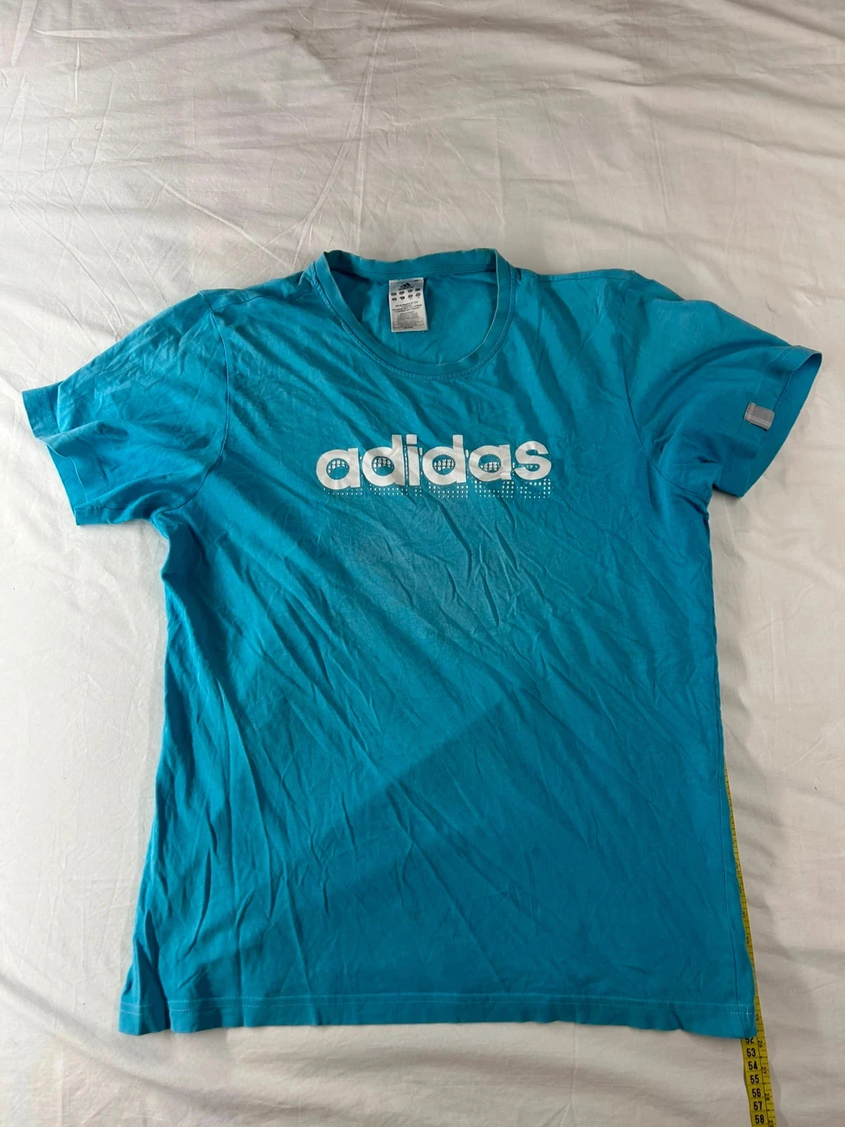 T-shirt bleu clair adidas vintage